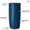 imageSimple Modern Travel Coffee Mug Tumbler with 360 Lid  CeramicLined Insulated Stainless Steel Cold Brew Iced Coffee Cup Thermos  Gifts for Women Men Her Him  Voyager Signature  16oz  ForestSlumberland