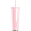imageSimple Modern Plastic Tumbler with Lid and Straw  Reusable BPA Free Iced Coffee Cups Double Wall Smoothie Cup  Gifts for Women Men Him Her  Classic Collection  24oz  BlushBlush