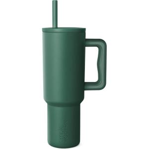 imageSimple Modern 40 oz Tumbler with Handle and Straw Lid  LeakProof Insulated Stainless Steel Water Bottle Travel Mug Cupholder Use  Gifts for Women Men Him Her  Trek Signature  BerryForest
