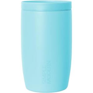 imageSimple Modern Travel Coffee Mug Tumbler with 360 Lid  CeramicLined Insulated Stainless Steel Cold Brew Iced Coffee Cup Thermos  Gifts for Women Men Her Him  Voyager Signature  16oz  ForestNantucket Tides