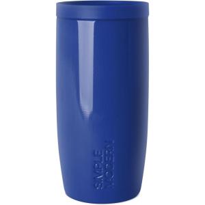 imageSimple Modern Travel Coffee Mug Tumbler with 360 Lid  CeramicLined Insulated Stainless Steel Cold Brew Iced Coffee Cup Thermos  Gifts for Women Men Her Him  Voyager Signature  16oz  ForestShiny Marian Blue