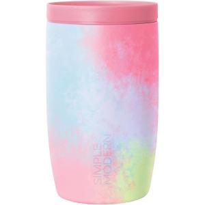 imageSimple Modern Travel Coffee Mug Tumbler with 360 Lid  CeramicLined Insulated Stainless Steel Cold Brew Iced Coffee Cup Thermos  Gifts for Women Men Her Him  Voyager Signature  16oz  ForestPattern Kaleidoscope