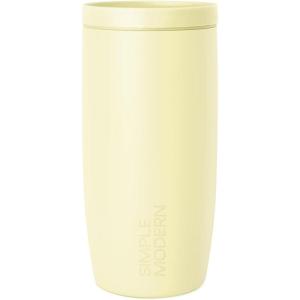 imageSimple Modern Travel Coffee Mug Tumbler with 360 Lid  CeramicLined Insulated Stainless Steel Cold Brew Iced Coffee Cup Thermos  Gifts for Women Men Her Him  Voyager Signature  16oz  ForestButtercup