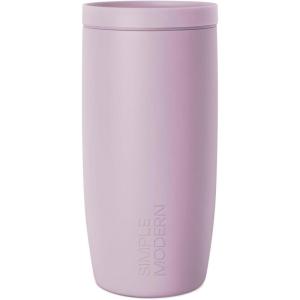 imageSimple Modern Travel Coffee Mug Tumbler with 360 Lid  CeramicLined Insulated Stainless Steel Cold Brew Iced Coffee Cup Thermos  Gifts for Women Men Her Him  Voyager Signature  16oz  ForestLavender Mist