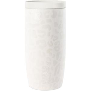 imageSimple Modern Travel Coffee Mug Tumbler with 360 Lid  CeramicLined Insulated Stainless Steel Cold Brew Iced Coffee Cup Thermos  Gifts for Women Men Her Him  Voyager Signature  16oz  ForestPattern Cream Leopard