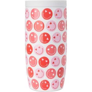 imageSimple Modern Travel Coffee Mug Tumbler with 360 Lid  CeramicLined Insulated Stainless Steel Cold Brew Iced Coffee Cup Thermos  Gifts for Women Men Her Him  Voyager Signature  16oz  ForestHappy Heart Eyes