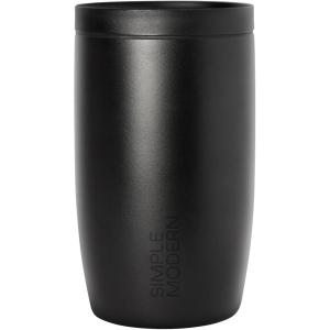 imageSimple Modern Travel Coffee Mug Tumbler with 360 Lid  CeramicLined Insulated Stainless Steel Cold Brew Iced Coffee Cup Thermos  Gifts for Women Men Her Him  Voyager Signature  16oz  Forest Midnight Black