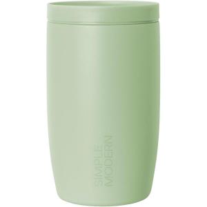 imageSimple Modern Travel Coffee Mug Tumbler with 360 Lid  CeramicLined Insulated Stainless Steel Cold Brew Iced Coffee Cup Thermos  Gifts for Women Men Her Him  Voyager Signature  16oz  ForestMeadow Mist