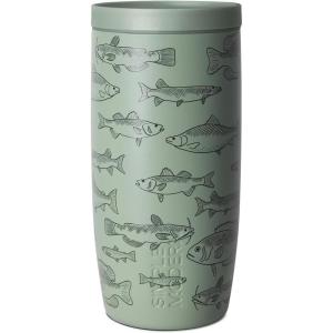 imageSimple Modern Travel Coffee Mug Tumbler with 360 Lid  CeramicLined Insulated Stainless Steel Cold Brew Iced Coffee Cup Thermos  Gifts for Women Men Her Him  Voyager Signature  16oz  ForestPattern Fish On