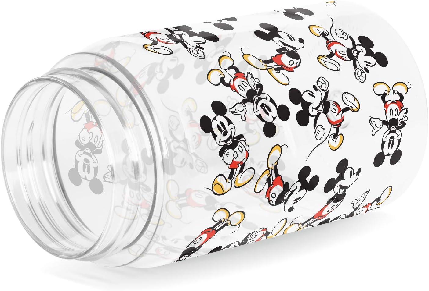 imageSimple Modern Disney Kids Water Bottle Plastic BPAFree Tritan Cup with Leak Proof Straw Lid  Reusable and Durable for Toddlers Girls and Boys  Summit Collection  12oz Pixar PalsDisney Mickey Mouse Retro