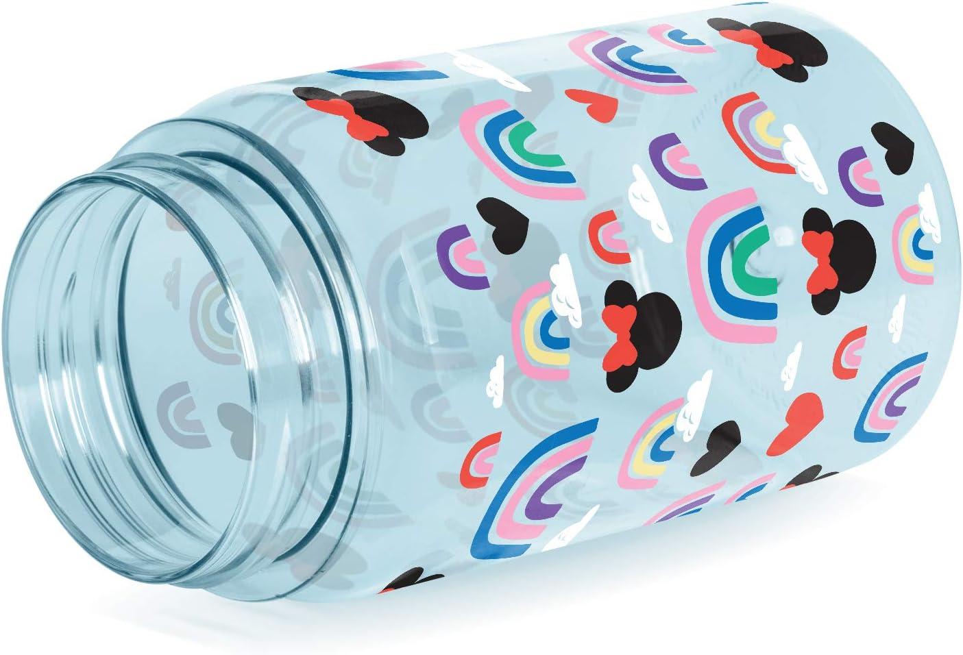 imageSimple Modern Disney Kids Water Bottle Plastic BPAFree Tritan Cup with Leak Proof Straw Lid  Reusable and Durable for Toddlers Girls and Boys  Summit Collection  12oz Pixar PalsDisney Minnie Mouse Rainbow