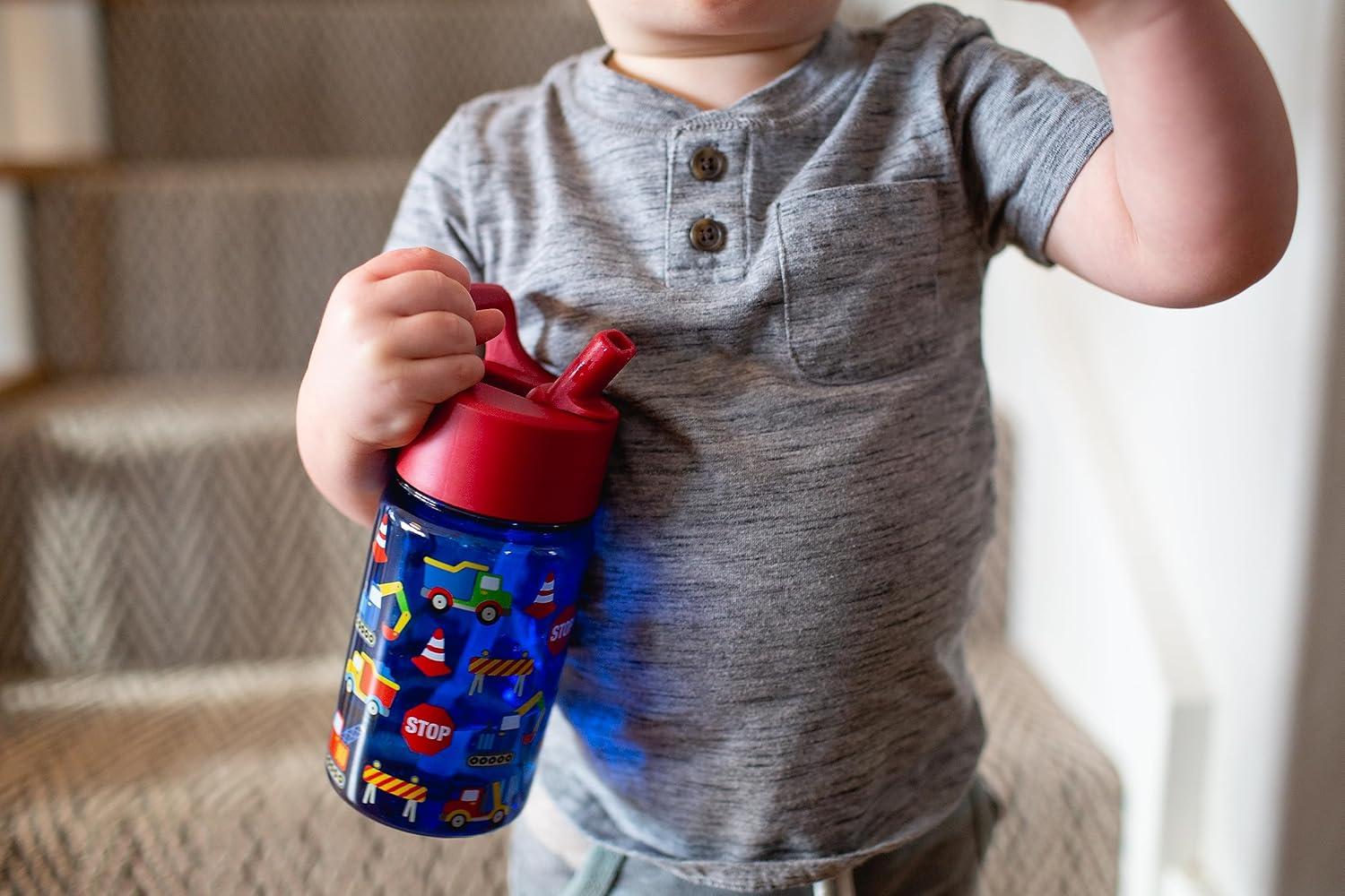 imageSimple Modern Disney Kids Water Bottle Plastic BPAFree Tritan Cup with Leak Proof Straw Lid  Reusable and Durable for Toddlers Girls and Boys  Summit Collection  12oz Pixar PalsCoComelon Pink Melon