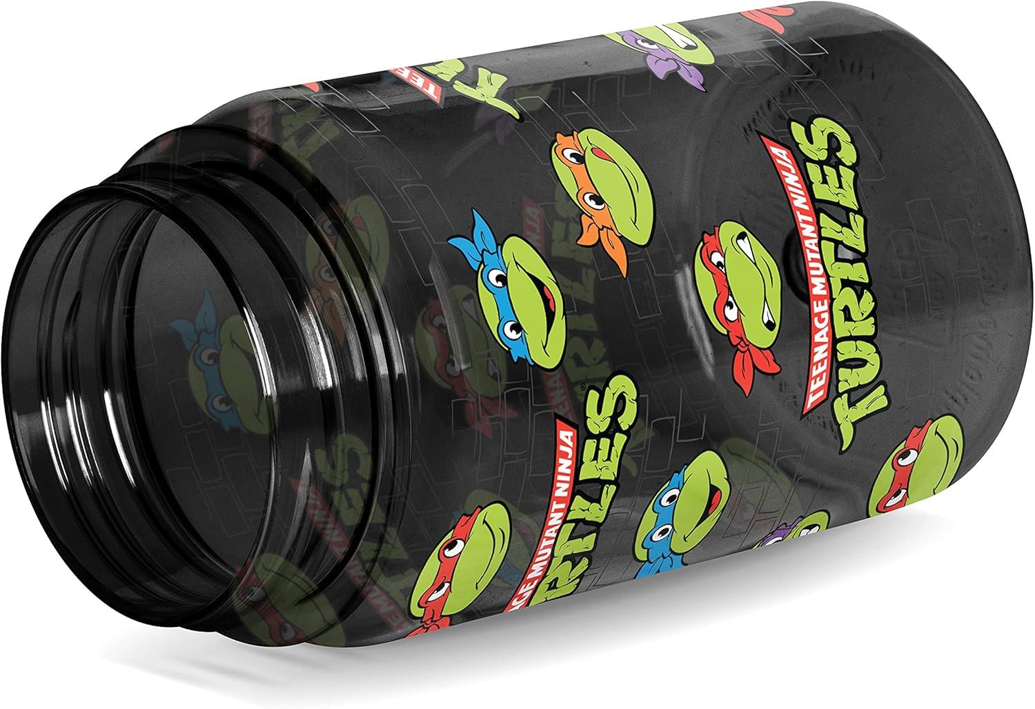 imageSimple Modern Disney Kids Water Bottle Plastic BPAFree Tritan Cup with Leak Proof Straw Lid  Reusable and Durable for Toddlers Girls and Boys  Summit Collection  12oz Pixar PalsTMNT Turtles Unite