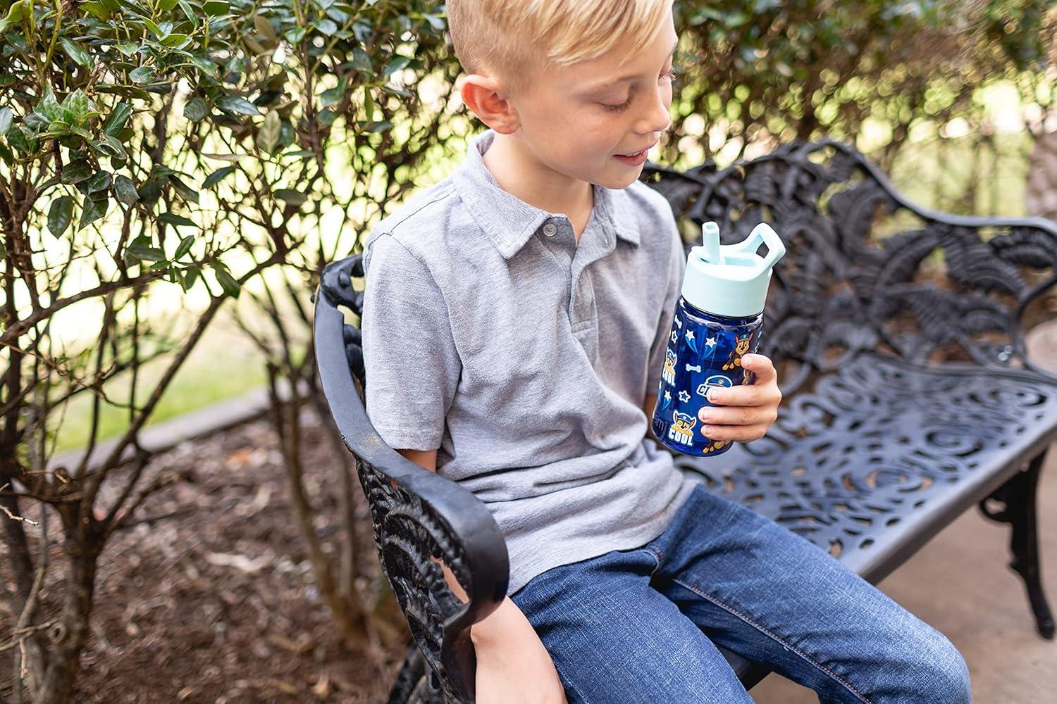 imageSimple Modern Disney Kids Water Bottle Plastic BPAFree Tritan Cup with Leak Proof Straw Lid  Reusable and Durable for Toddlers Girls and Boys  Summit Collection  12oz Pixar PalsPaw Patrol Adventures