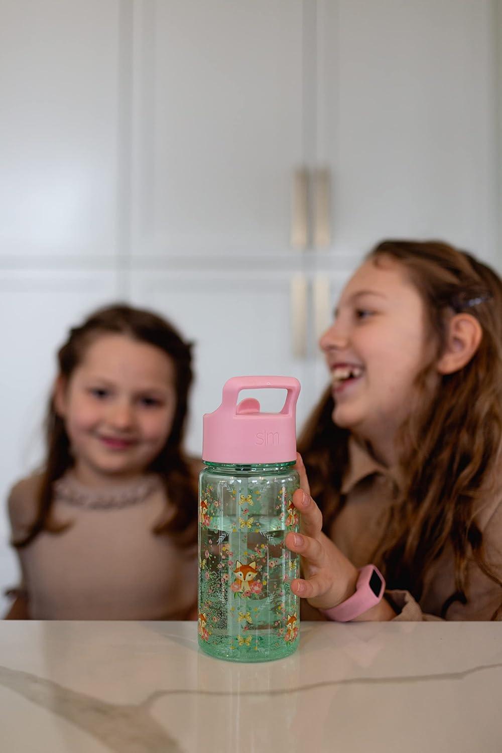 imageSimple Modern Disney Kids Water Bottle Plastic BPAFree Tritan Cup with Leak Proof Straw Lid  Reusable and Durable for Toddlers Girls and Boys  Summit Collection  12oz Pixar PalsUnder the Sea