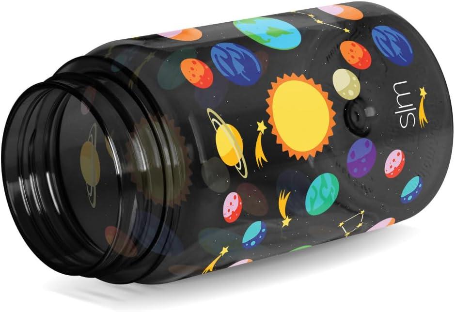 imageSimple Modern Disney Kids Water Bottle Plastic BPAFree Tritan Cup with Leak Proof Straw Lid  Reusable and Durable for Toddlers Girls and Boys  Summit Collection  12oz Pixar PalsSolar System