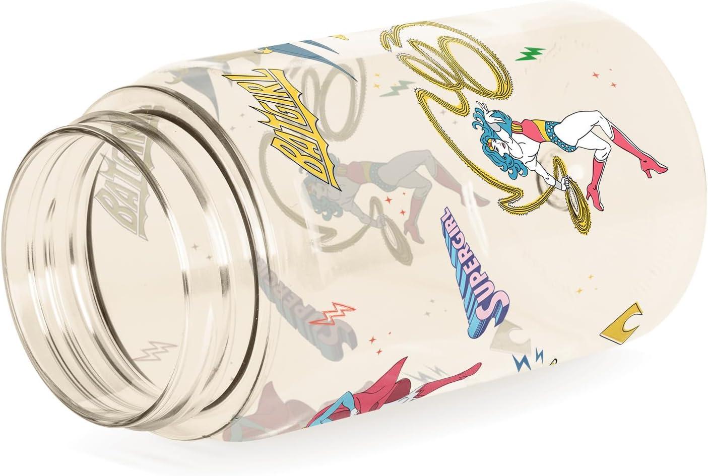 imageSimple Modern Disney Kids Water Bottle Plastic BPAFree Tritan Cup with Leak Proof Straw Lid  Reusable and Durable for Toddlers Girls and Boys  Summit Collection  12oz Pixar PalsDC Super Gals