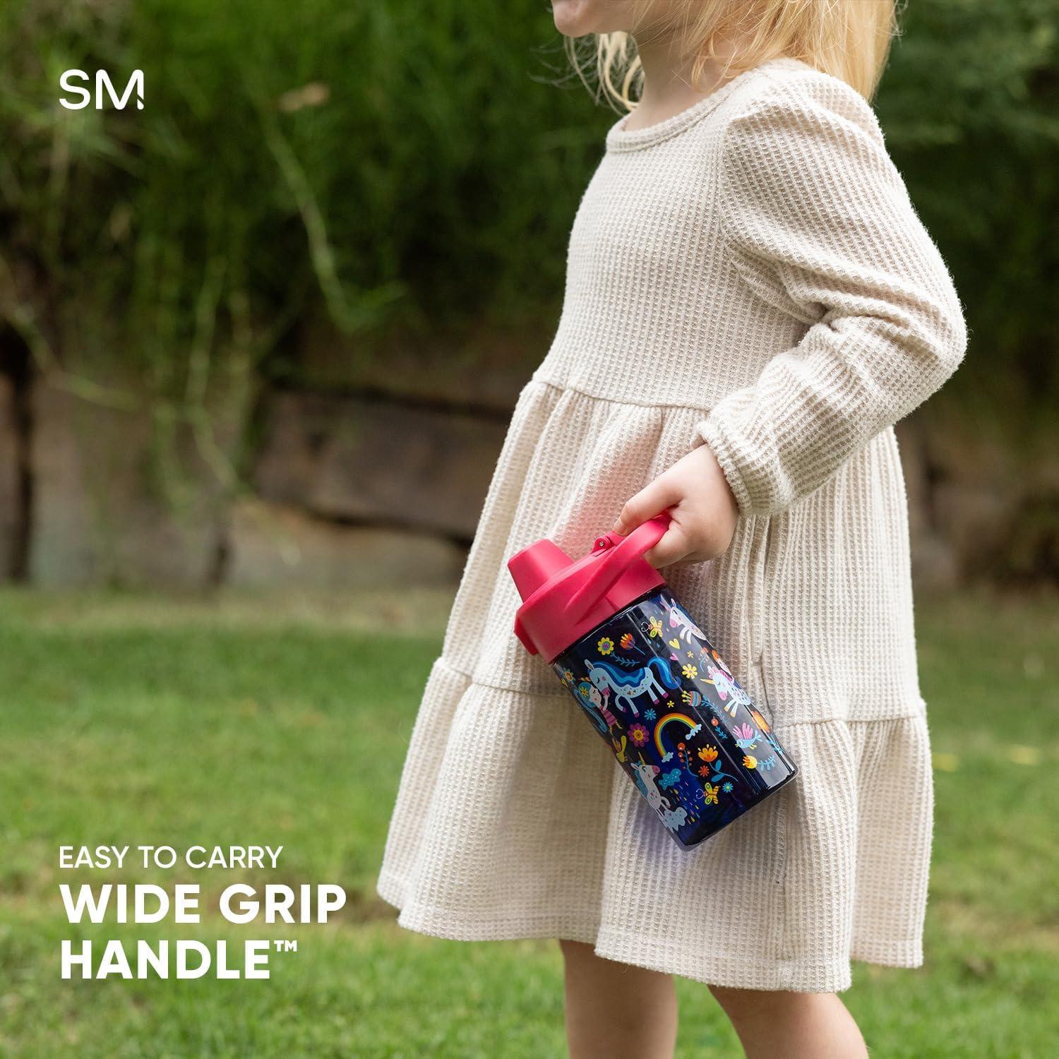 imageSimple Modern Disney Kids Water Bottle Plastic BPAFree Tritan Cup with Leak Proof Straw Lid  Reusable and Durable for Toddlers Girls and Boys  Summit Collection  12oz Pixar PalsMarvel Spidey Webs