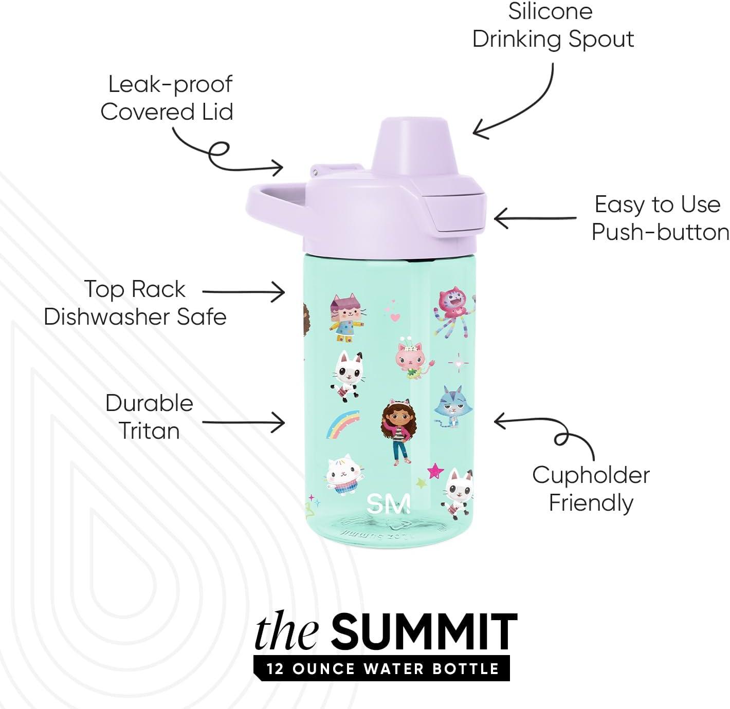imageSimple Modern Disney Kids Water Bottle Plastic BPAFree Tritan Cup with Leak Proof Straw Lid  Reusable and Durable for Toddlers Girls and Boys  Summit Collection  12oz Pixar PalsGabbys Dollhouse Gabbys Friends