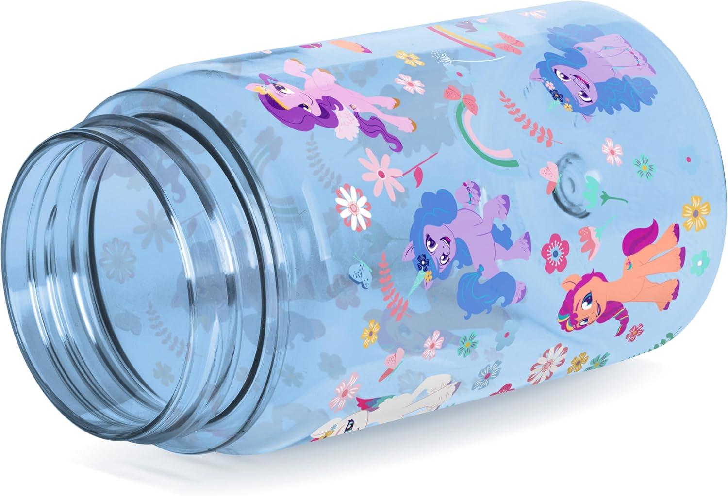 imageSimple Modern Disney Kids Water Bottle Plastic BPAFree Tritan Cup with Leak Proof Straw Lid  Reusable and Durable for Toddlers Girls and Boys  Summit Collection  12oz Pixar PalsMy Little Pony Garden of Rainbows