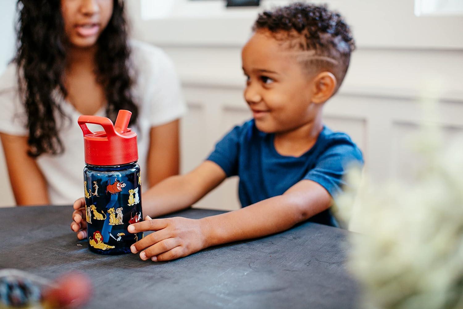 imageSimple Modern Disney Kids Water Bottle Plastic BPAFree Tritan Cup with Leak Proof Straw Lid  Reusable and Durable for Toddlers Girls and Boys  Summit Collection  12oz Pixar PalsDisney Minnie Mouse Retro