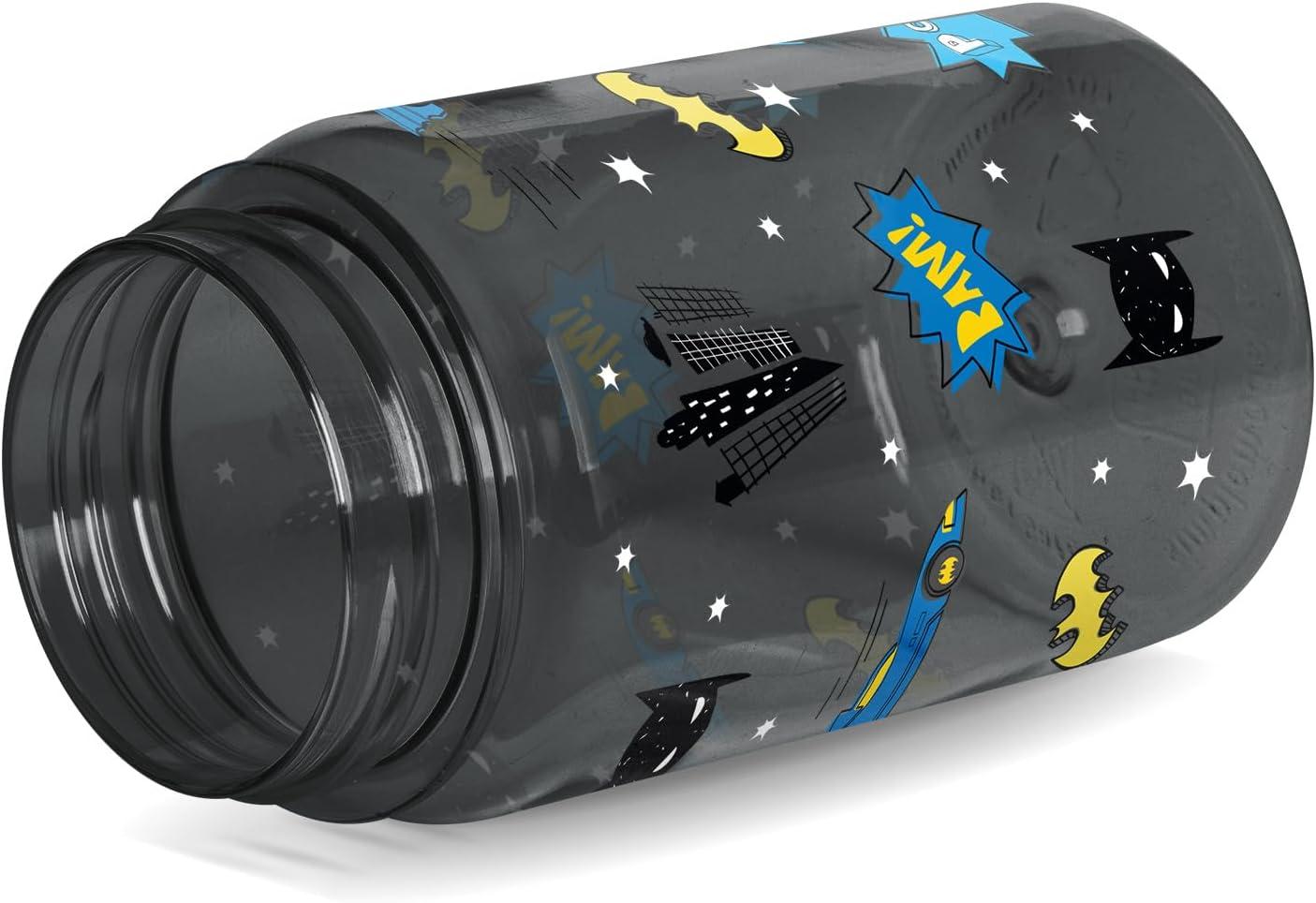 imageSimple Modern Disney Kids Water Bottle Plastic BPAFree Tritan Cup with Leak Proof Straw Lid  Reusable and Durable for Toddlers Girls and Boys  Summit Collection  12oz Pixar PalsDC Batman POW