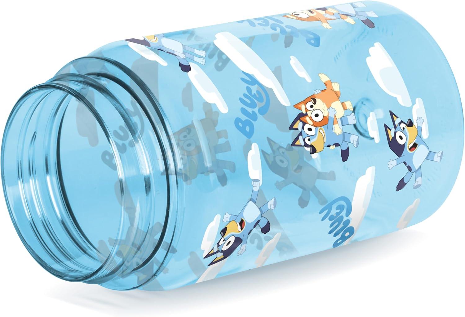 imageSimple Modern Disney Kids Water Bottle Plastic BPAFree Tritan Cup with Leak Proof Straw Lid  Reusable and Durable for Toddlers Girls and Boys  Summit Collection  12oz Pixar PalsBluey Sky