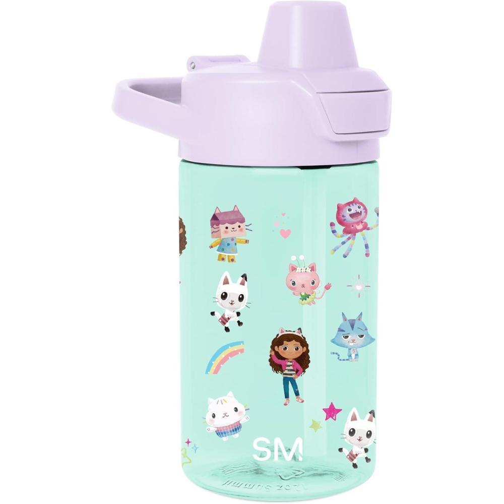 imageSimple Modern Disney Kids Water Bottle Plastic BPAFree Tritan Cup with Leak Proof Straw Lid  Reusable and Durable for Toddlers Girls and Boys  Summit Collection  12oz Pixar PalsGabbys Dollhouse Gabbys Friends
