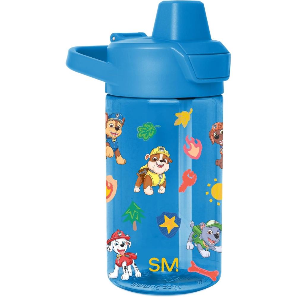imageSimple Modern Disney Kids Water Bottle Plastic BPAFree Tritan Cup with Leak Proof Straw Lid  Reusable and Durable for Toddlers Girls and Boys  Summit Collection  12oz Pixar PalsPaw Patrol Outdoor Adventures