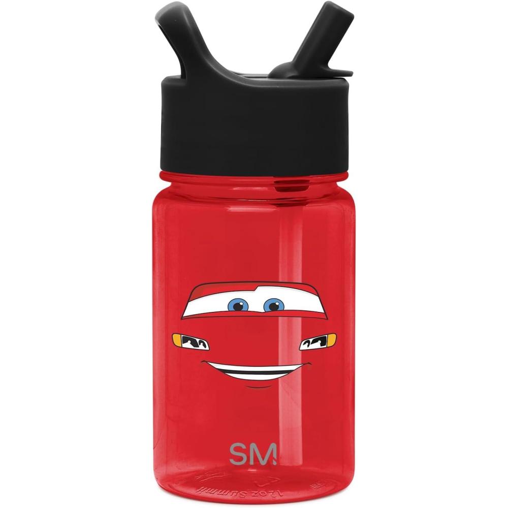 imageSimple Modern Disney Kids Water Bottle Plastic BPAFree Tritan Cup with Leak Proof Straw Lid  Reusable and Durable for Toddlers Girls and Boys  Summit Collection  12oz Pixar PalsDisney Cars KaChow