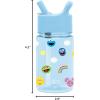imageSimple Modern Disney Kids Water Bottle Plastic BPAFree Tritan Cup with Leak Proof Straw Lid  Reusable and Durable for Toddlers Girls and Boys  Summit Collection  12oz Pixar PalsSesame Street Pals