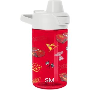 imageSimple Modern Disney Kids Water Bottle Plastic BPAFree Tritan Cup with Leak Proof Straw Lid  Reusable and Durable for Toddlers Girls and Boys  Summit Collection  12oz Pixar PalsDisney Cars Lightning Speed