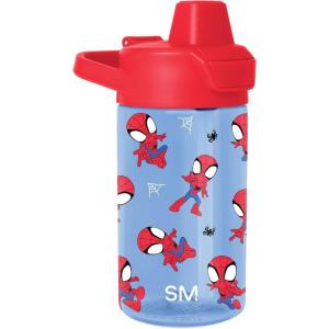 imageSimple Modern Disney Kids Water Bottle Plastic BPAFree Tritan Cup with Leak Proof Straw Lid  Reusable and Durable for Toddlers Girls and Boys  Summit Collection  12oz Pixar PalsMarvel Spidey Webs