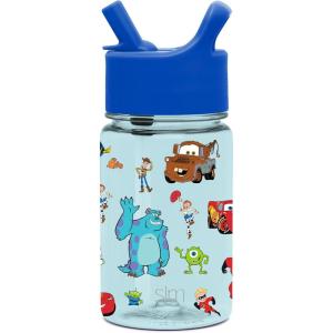 imageSimple Modern Disney Kids Water Bottle Plastic BPAFree Tritan Cup with Leak Proof Straw Lid  Reusable and Durable for Toddlers Girls and Boys  Summit Collection  12oz Pixar PalsDisney Pixar Pals