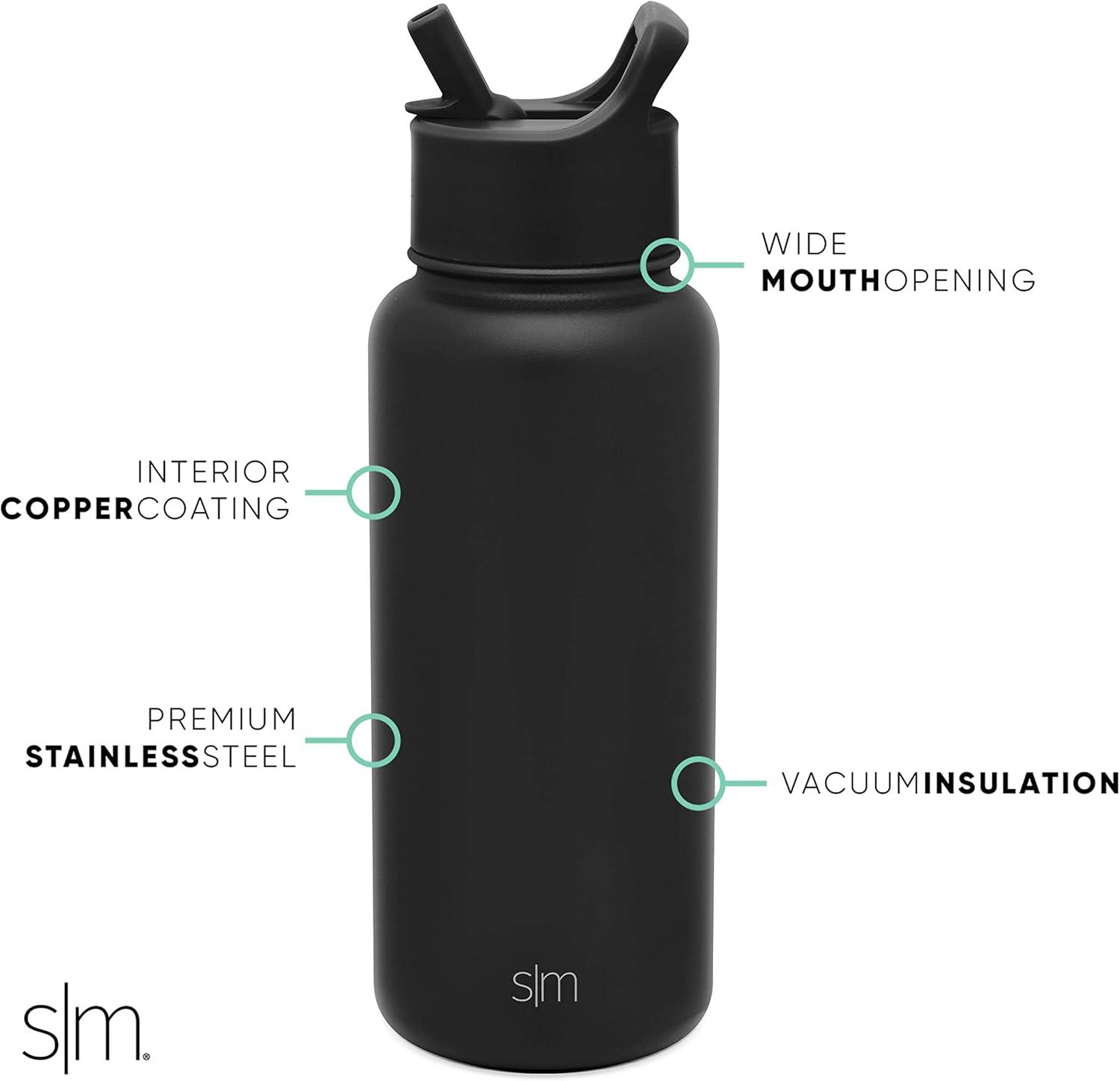 imageSimple Modern Officially Licensed Collegiate University Water Bottle with Straw lid Insulated Stainless Steel Thermos  Summit Collection  32ozPrairie View Panthers