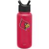 imageSimple Modern Officially Licensed Collegiate University Water Bottle with Straw lid Insulated Stainless Steel Thermos  Summit Collection  32ozLouisville Cardinals