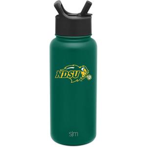 imageSimple Modern Officially Licensed Collegiate University Water Bottle with Straw lid Insulated Stainless Steel Thermos  Summit Collection  32ozNorth Dakota State