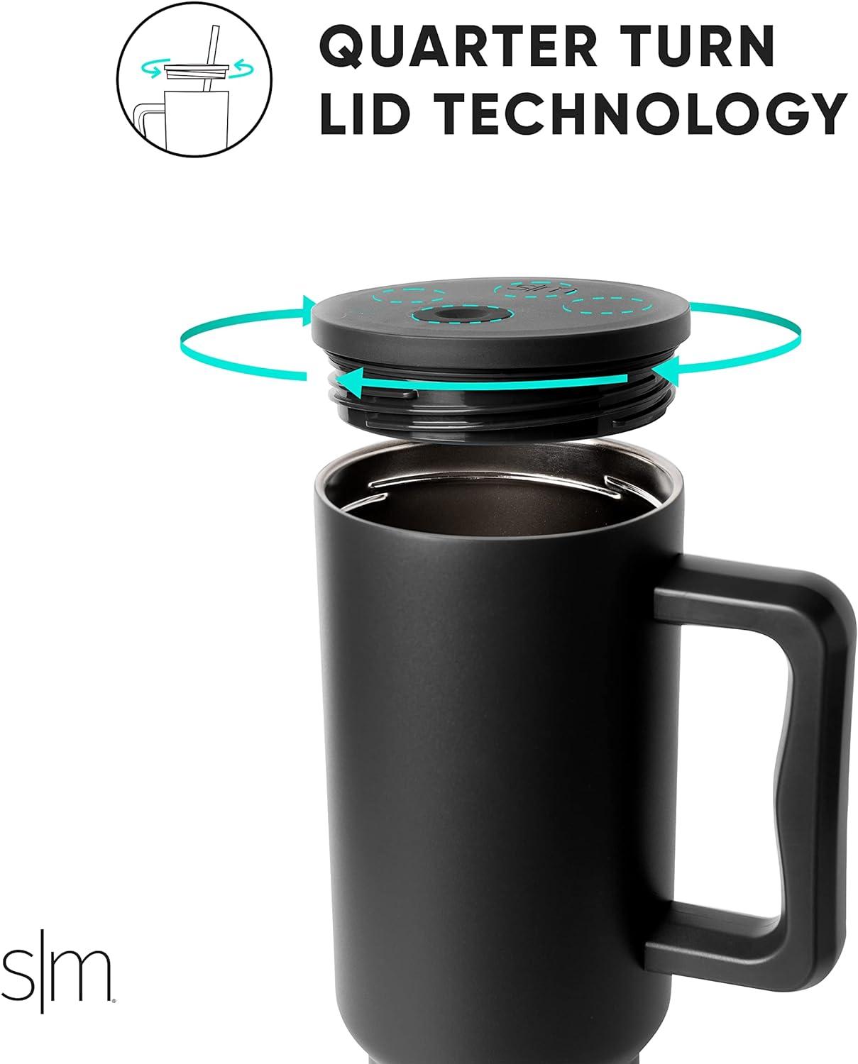 imageSimple Modern Officially Licensed Michigan Wolverines Collegiate University 40oz Tumbler with Handle and Straw Lid  NCAA Football Gifts for Men Women  Trek Collection  University of MichiganFlorida Gators