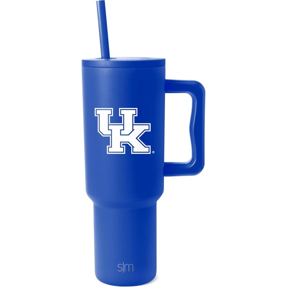 imageSimple Modern Officially Licensed Michigan Wolverines Collegiate University 40oz Tumbler with Handle and Straw Lid  NCAA Football Gifts for Men Women  Trek Collection  University of MichiganKentucky Wildcats