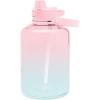 imageSimple Modern Half Gallon 64 oz Water Bottle with Push Button Silicone Straw Lid ampamp Motivational Measurement Marker  Large Reusable Tritan Plastic Water Jug  Summit Collection  Deep OceanOmbre Sweet Taffy
