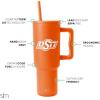 imageSimple Modern Officially Licensed Michigan Wolverines Collegiate University 40oz Tumbler with Handle and Straw Lid  NCAA Football Gifts for Men Women  Trek Collection  University of MichiganOklahoma State Cowboys