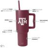 imageSimple Modern Officially Licensed Michigan Wolverines Collegiate University 40oz Tumbler with Handle and Straw Lid  NCAA Football Gifts for Men Women  Trek Collection  University of MichiganTexas AM Aggies