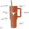 imageSimple Modern Officially Licensed Michigan Wolverines Collegiate University 40oz Tumbler with Handle and Straw Lid  NCAA Football Gifts for Men Women  Trek Collection  University of MichiganTexas Longhorns