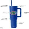 imageSimple Modern Officially Licensed Michigan Wolverines Collegiate University 40oz Tumbler with Handle and Straw Lid  NCAA Football Gifts for Men Women  Trek Collection  University of MichiganFlorida Gators