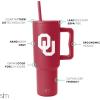 imageSimple Modern Officially Licensed Michigan Wolverines Collegiate University 40oz Tumbler with Handle and Straw Lid  NCAA Football Gifts for Men Women  Trek Collection  University of MichiganOklahoma Sooners