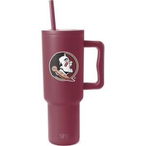 imageSimple Modern Officially Licensed Michigan Wolverines Collegiate University 40oz Tumbler with Handle and Straw Lid  NCAA Football Gifts for Men Women  Trek Collection  University of MichiganFlorida State Seminoles