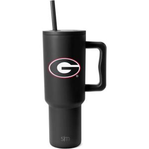 imageSimple Modern Officially Licensed Michigan Wolverines Collegiate University 40oz Tumbler with Handle and Straw Lid  NCAA Football Gifts for Men Women  Trek Collection  University of MichiganGeorgia Bulldogs