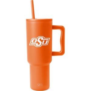 imageSimple Modern Officially Licensed Michigan Wolverines Collegiate University 40oz Tumbler with Handle and Straw Lid  NCAA Football Gifts for Men Women  Trek Collection  University of MichiganOklahoma State Cowboys
