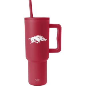 imageSimple Modern Officially Licensed Michigan Wolverines Collegiate University 40oz Tumbler with Handle and Straw Lid  NCAA Football Gifts for Men Women  Trek Collection  University of MichiganArkansas Razorbacks