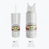 imageSimple Modern Star Wars Baby Yoda Water Bottle with Straw Lid Vacuum Insulated Stainless Steel Metal Thermos  Gifts for Women Men Reusable Leak Proof Flask  Summit Collection  32oz The ChildStar Wars The Child